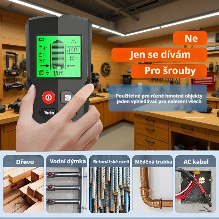 5v1 detektor šroubů do zdi