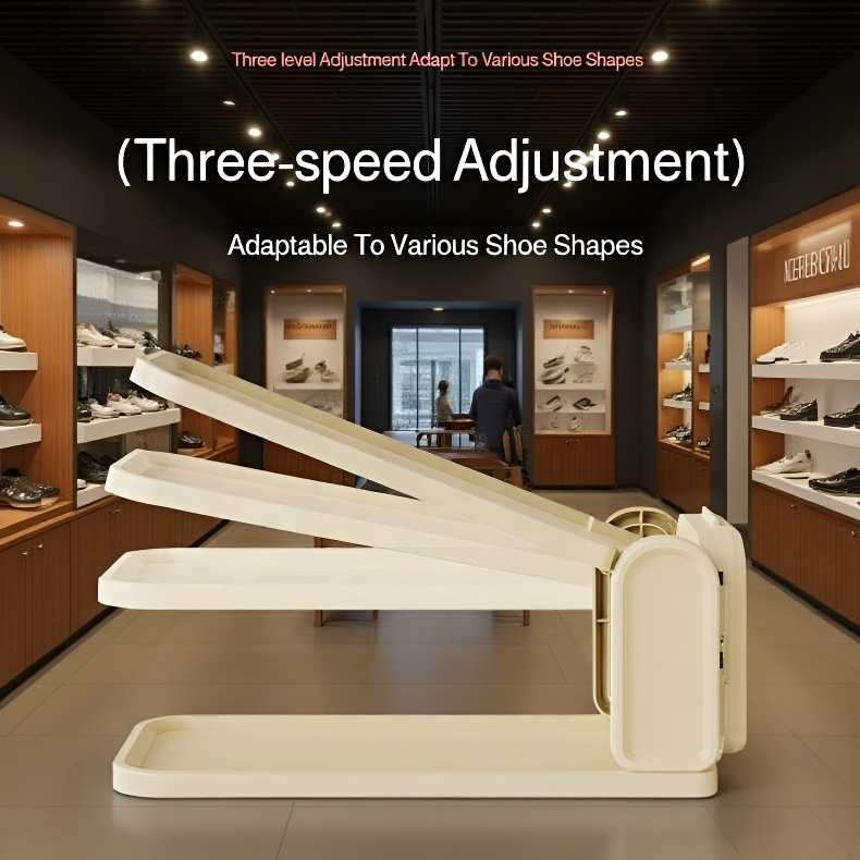  Adjustable Three-Tier Shoe Rack Double Layer Shoe Organizer