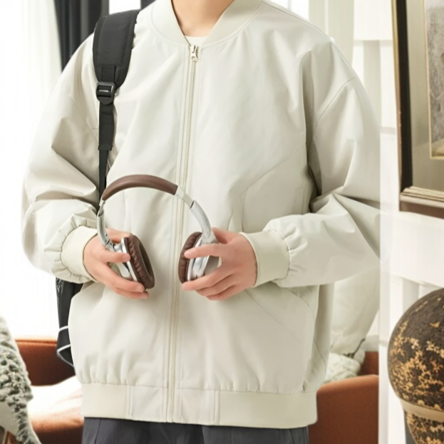 春の薄手メンズコート 学生用カジュアルジャンパー 野球風ジャケット