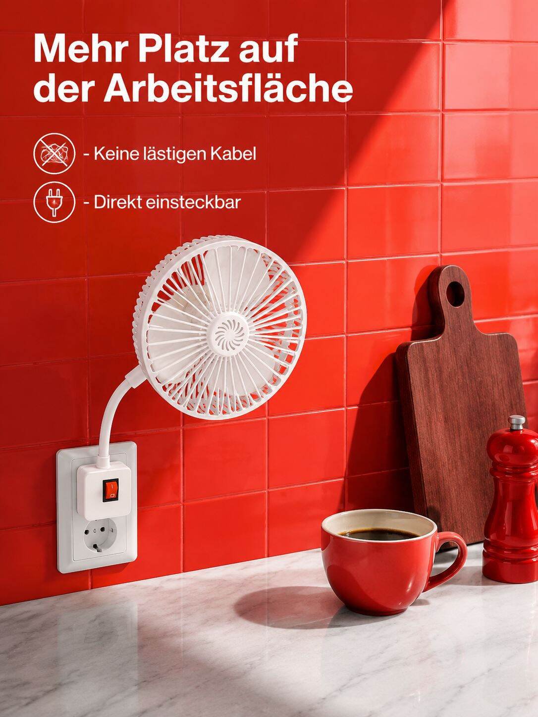 Multifunktionaler 3-in-1-Aroma-Leiseventilator, geeignet für Schlafzimmer und Küche
