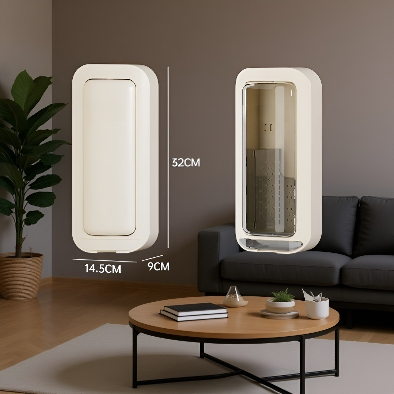 家用筷子筒免打孔壁挂式多功能可沥水筷子盒