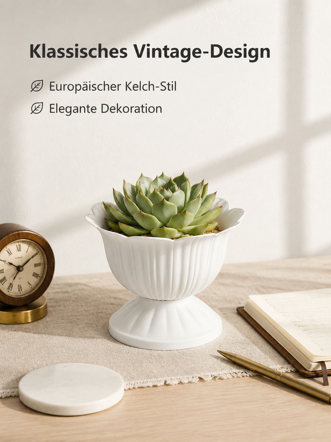 Kreativer grüner Mini-Blumentopf aus Harz für Sukkulenten