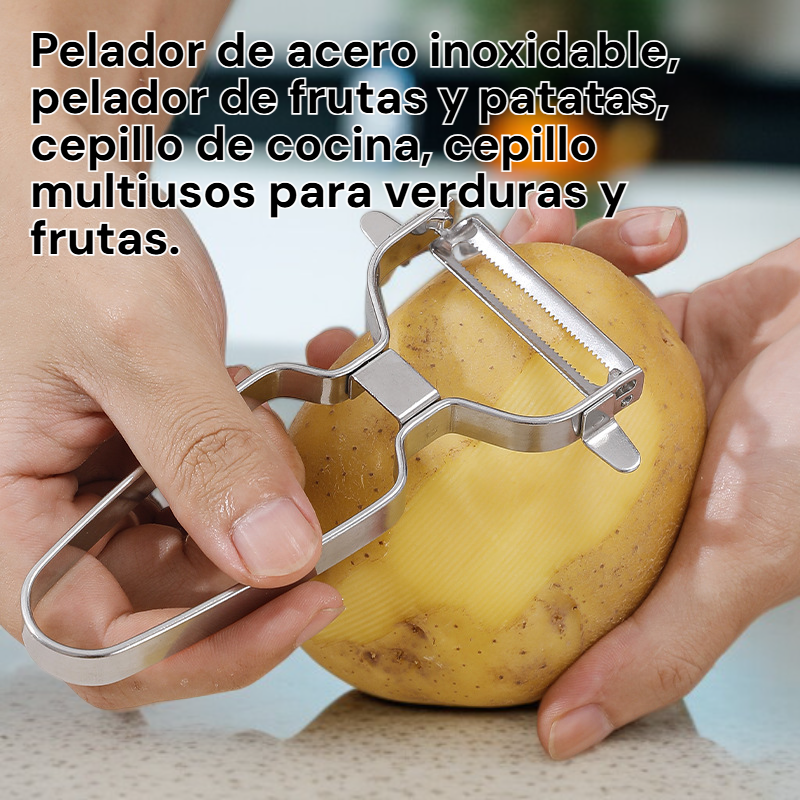 Cuchillo pelador de verduras y frutas, acero inoxidable, para cocina