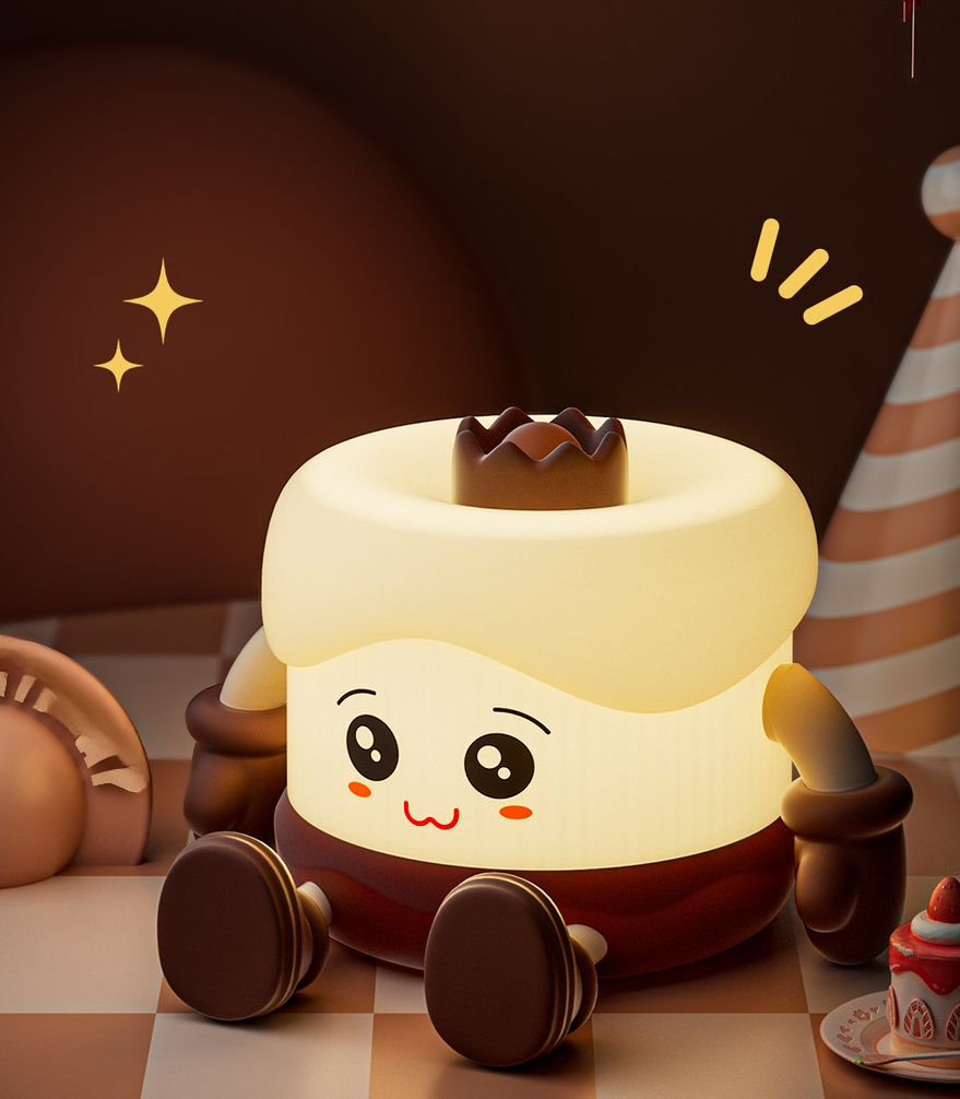 Lámpara de sueño pastel de cumpleaños para decoración