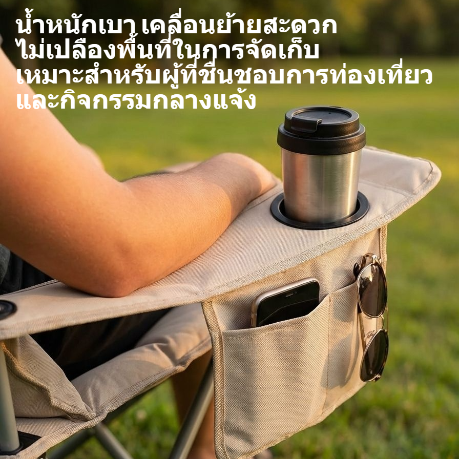 เก้าอี้พักผ่อนสบาย พกพาง่าย ใช้งานกลางแจ้ง