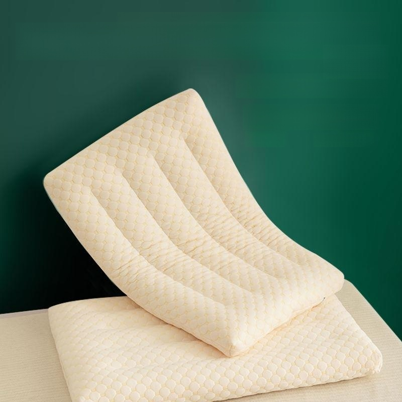 콩으로 채워진 목 지지용 낮은 베개