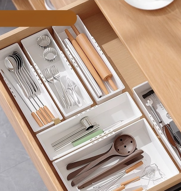 可伸縮抽屜收納盒