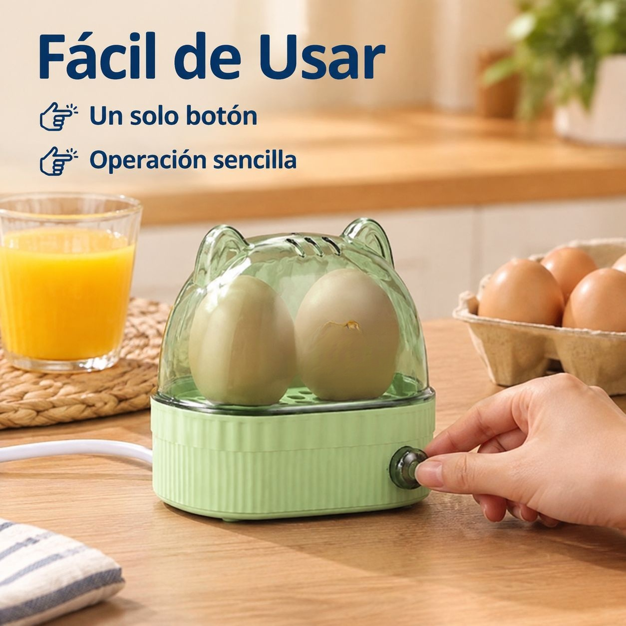 Regalo creativo: mini vaporizador de huevos con temporizador
