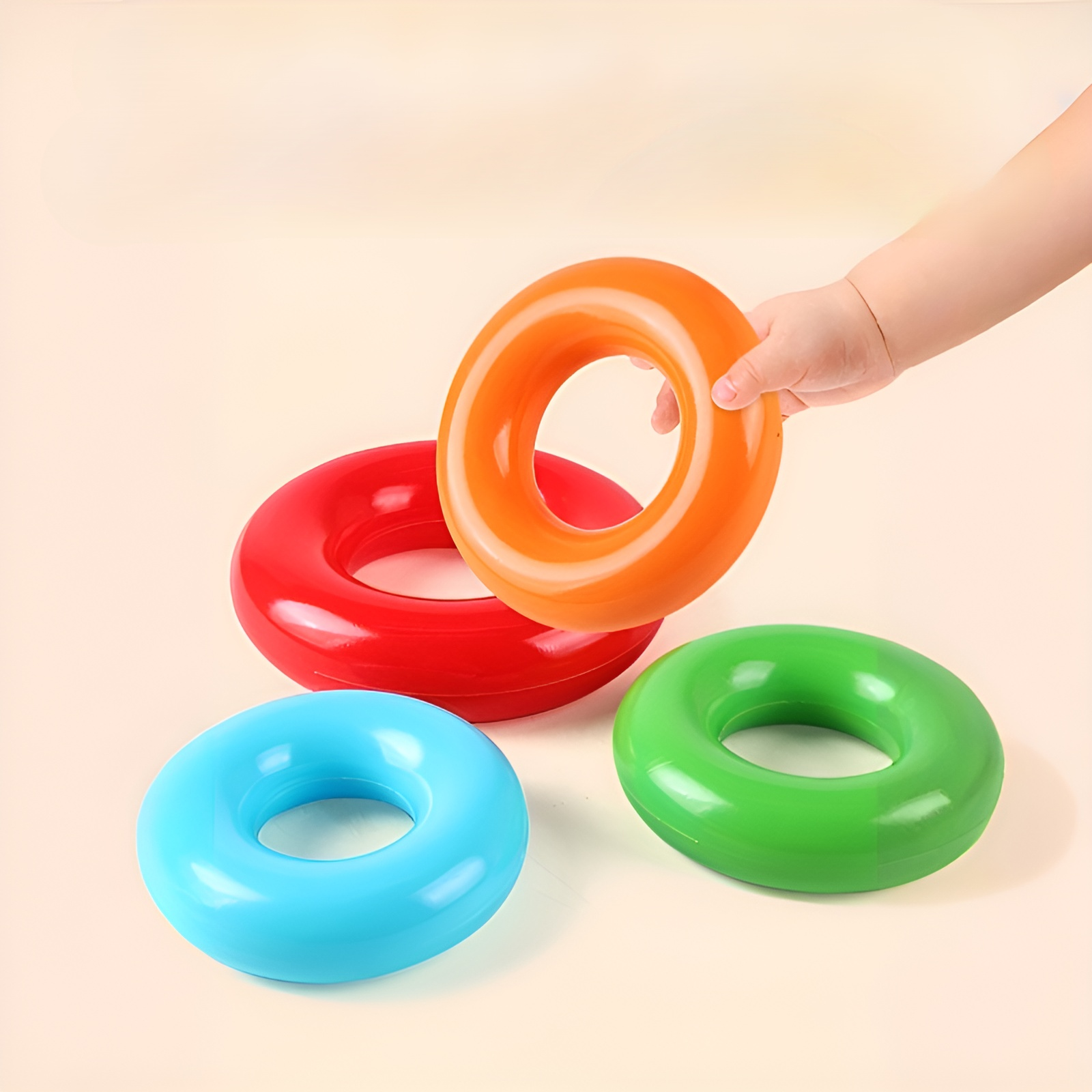 무지개 회전 쌓기 놀이