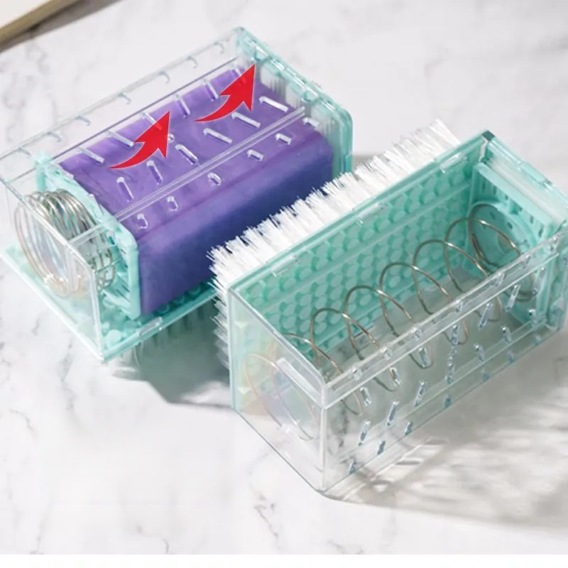 일체형 세탁브러쉬 물빠짐 수납함 속옷 양말 전용 손빨래 필요없는 브러쉬