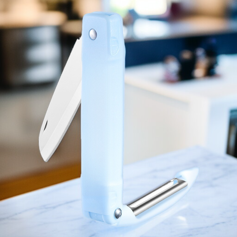 Foldable Portable Stainless Steel Paring Knife for Fruit and Kitchen Use