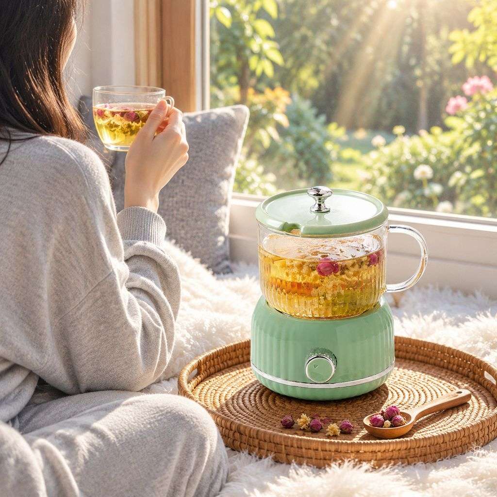 Herbal tea preparation with health kettle