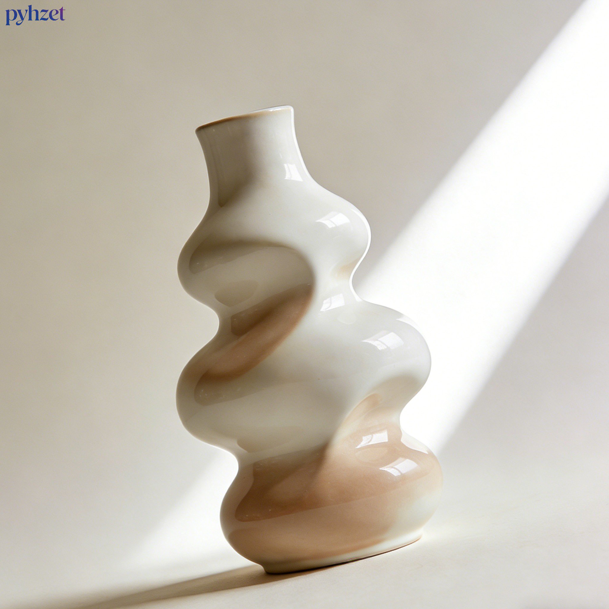 陶器製装飾花瓶（2個セット）