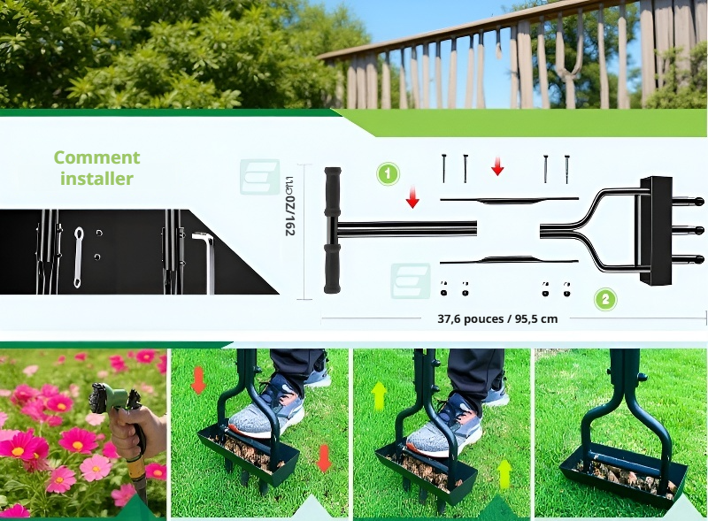 outil de jardinage pour ameublir la terre