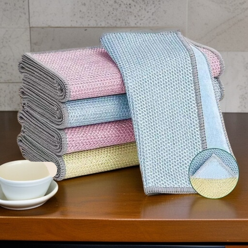 Powerful Stain Removal Double Sided Steel Wire Coconut Wipes