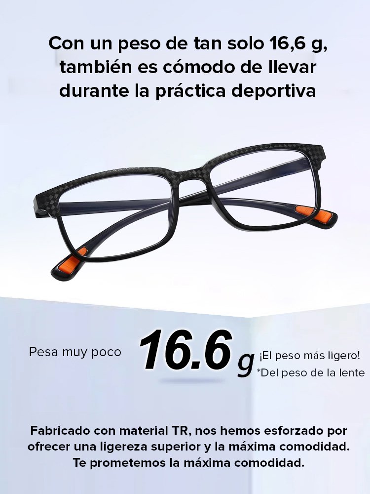 Gafas de lectura ultraligeras con zoom automático y antiluz azul