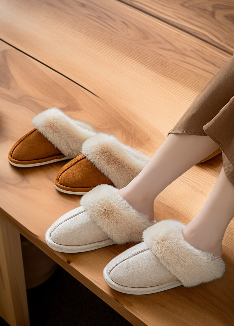 冬季保暖必備毛棉拖鞋