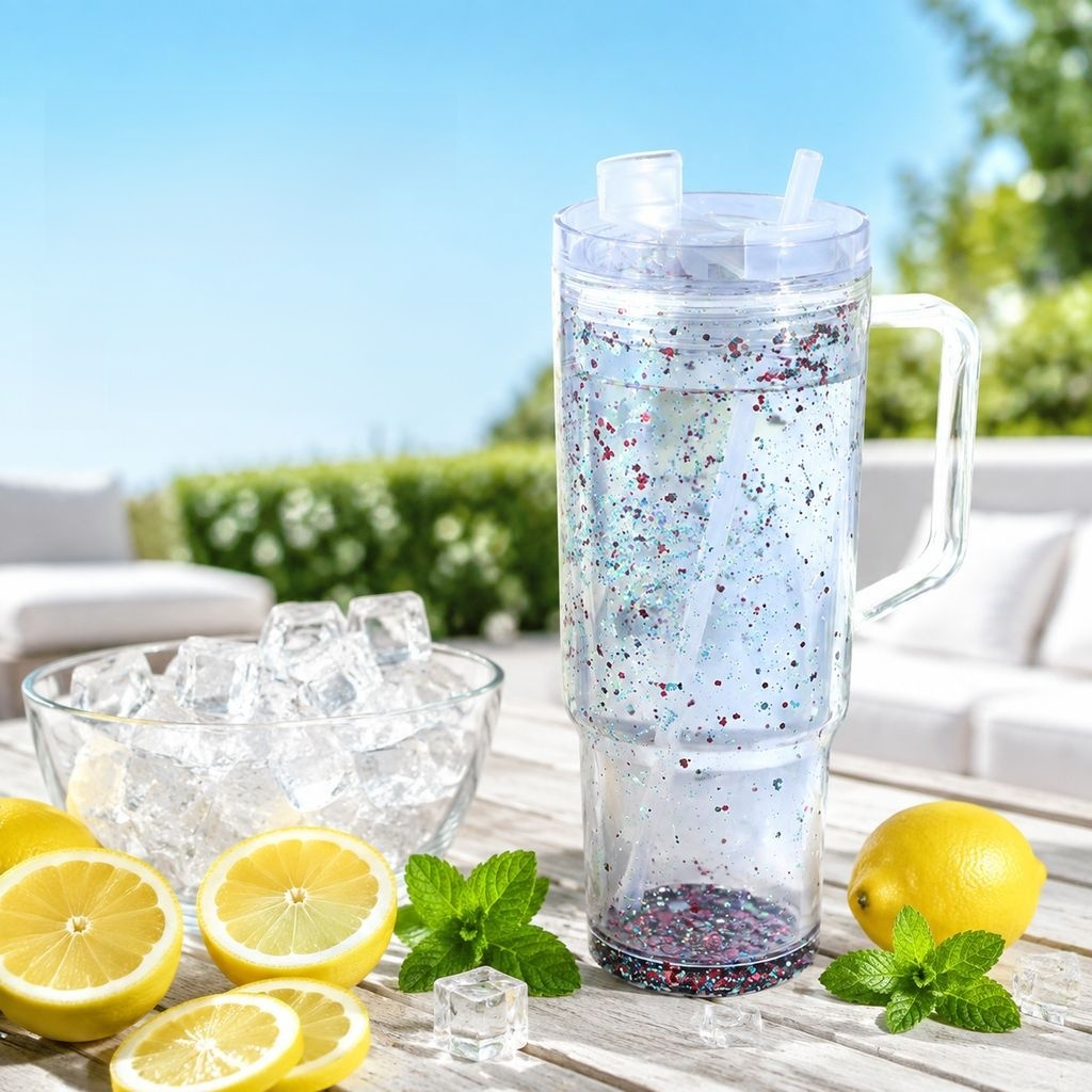 40oz Double-Layer Straw Cup