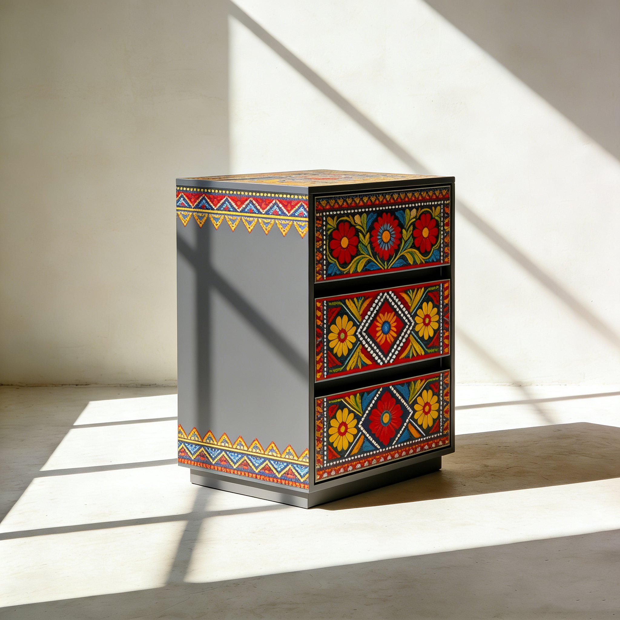 수납형 침대 사이드 캐비닛