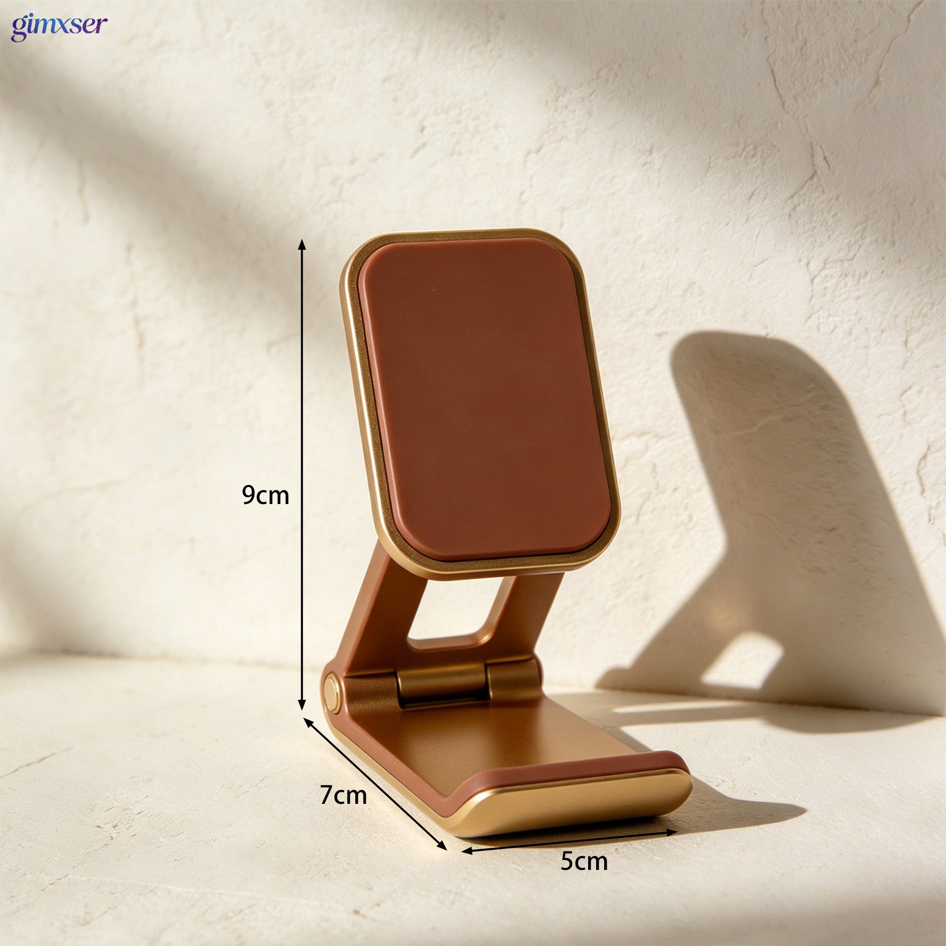 Sturdy base of adjustable phone stand for stability