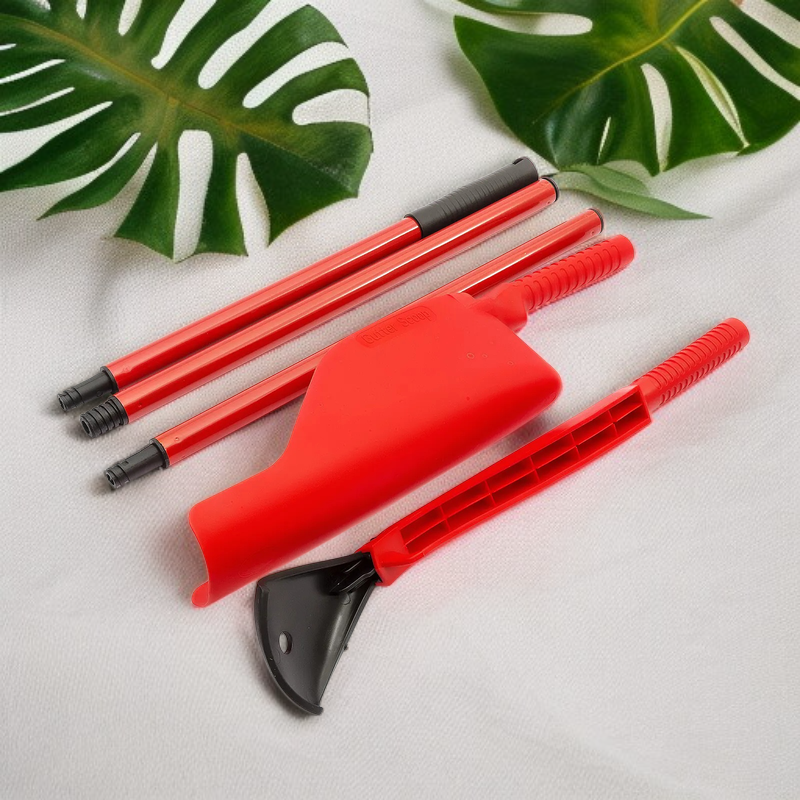 Ausziehbares Reinigungsset für Dachrinnen und Abflüsse, Kunststoff-Gartenwerkzeuge