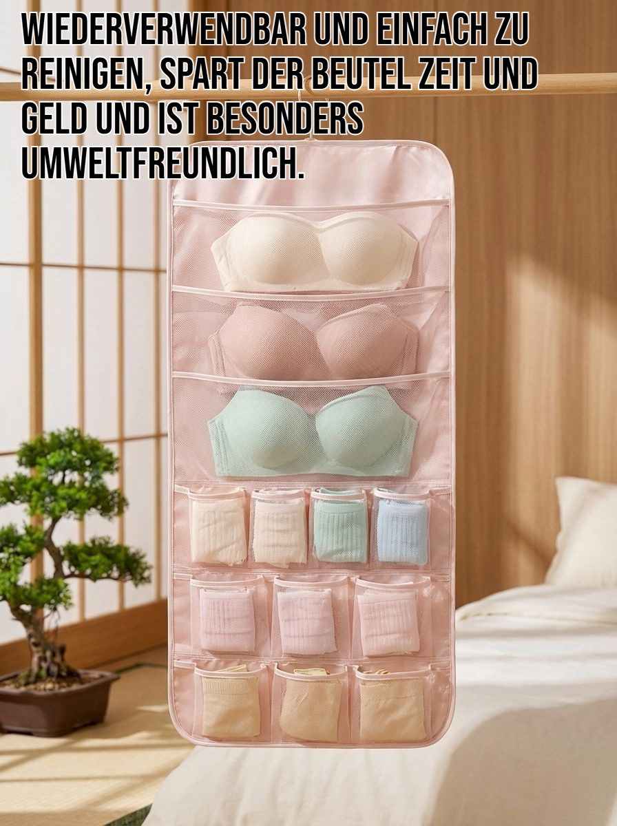 Waschbarer Aufbewahrungsbeutel für Unterwäsche in moderner Optik