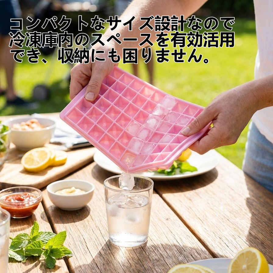 冷凍庫に入った製氷皿