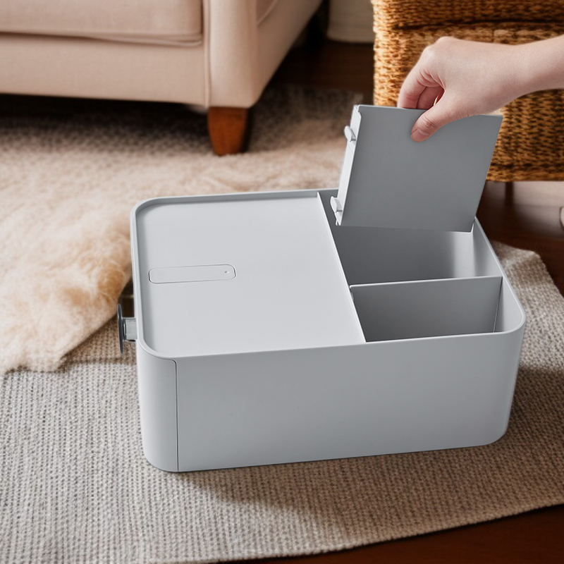 Große Aufbewahrungsbox mit Trennwänden