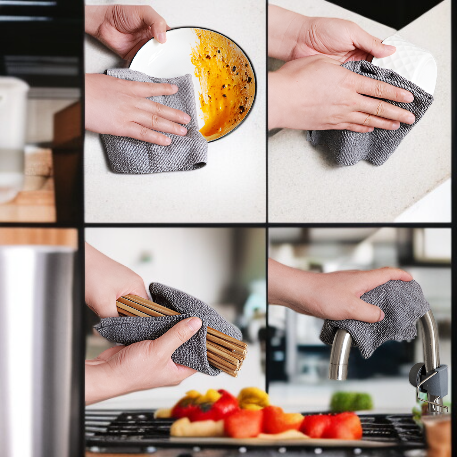 Umweltfreundliches Geschirrtuch für den Alltag