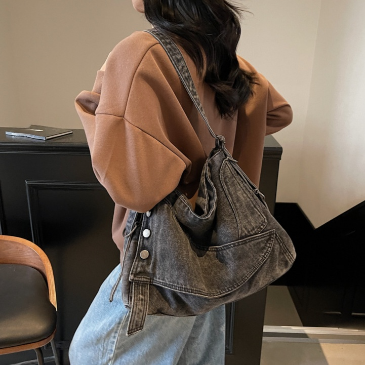 ヴィンテージデニム大容量トートバッグ