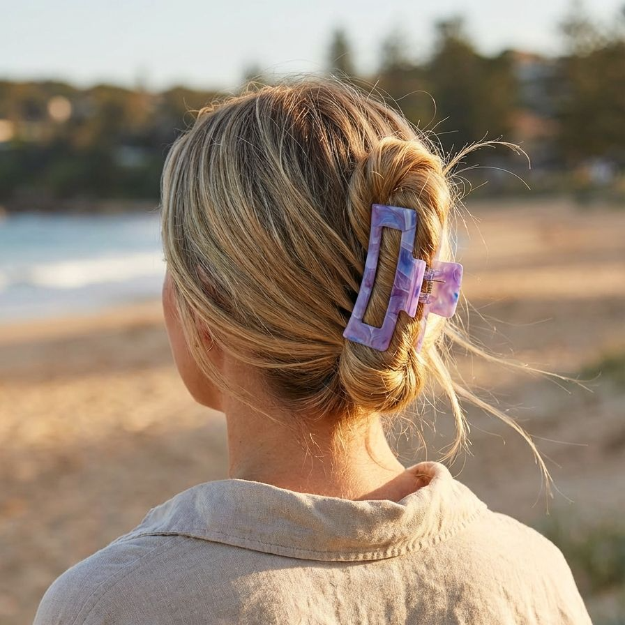 Haaraccessoires Set aus vier minimalistischen Spangen