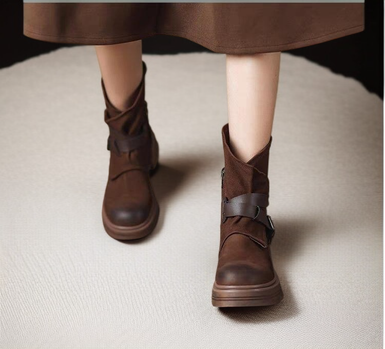 快適な履き心地のソフトレザーブーツ