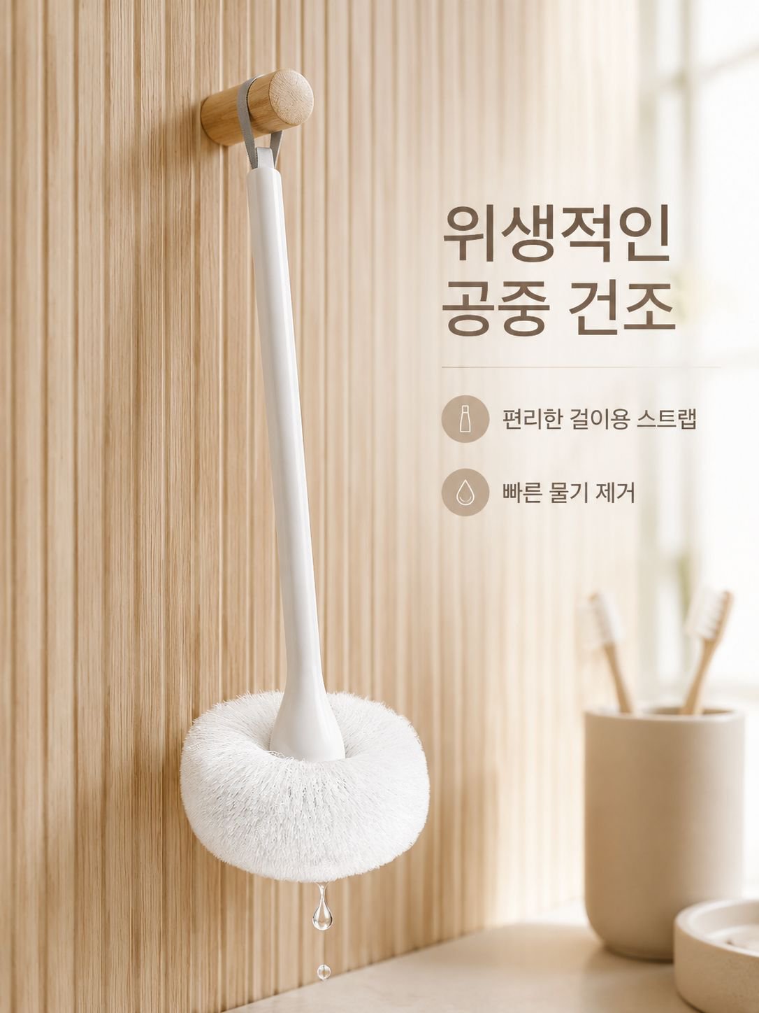 욕실 구름 청소 브러쉬
