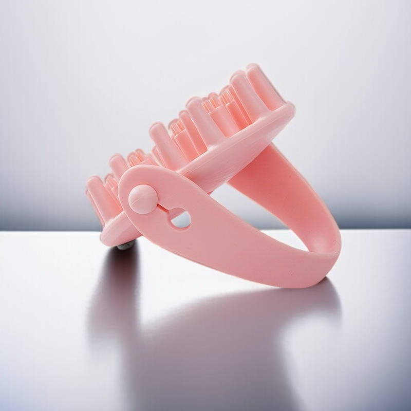 敏感頭皮にも安心のシリコン素材コーム