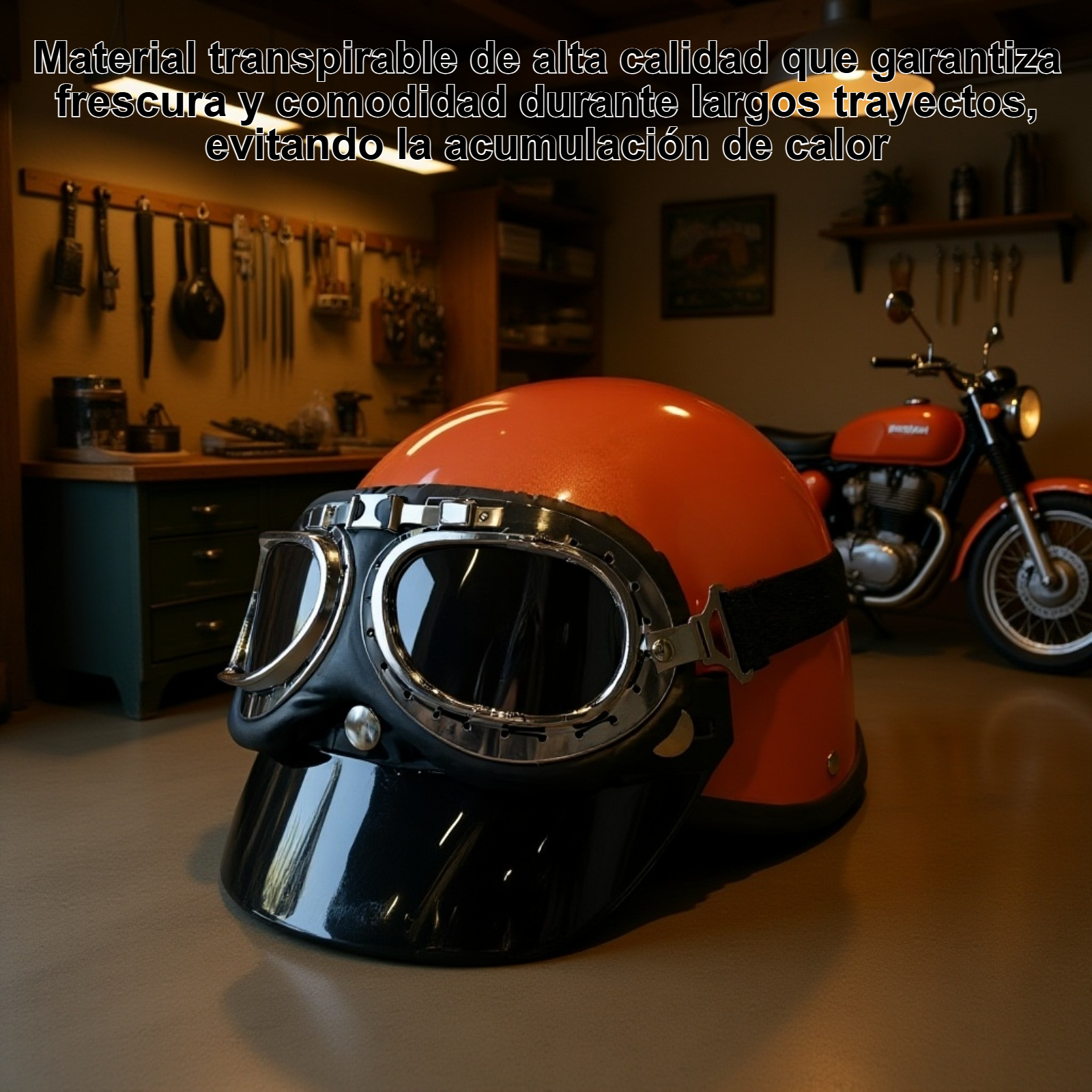 Medio casco unisex transpirable