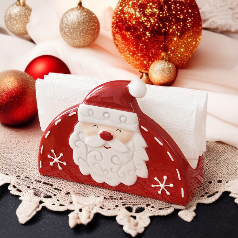 만화가 새겨진 크리스마스 티슈 홀더