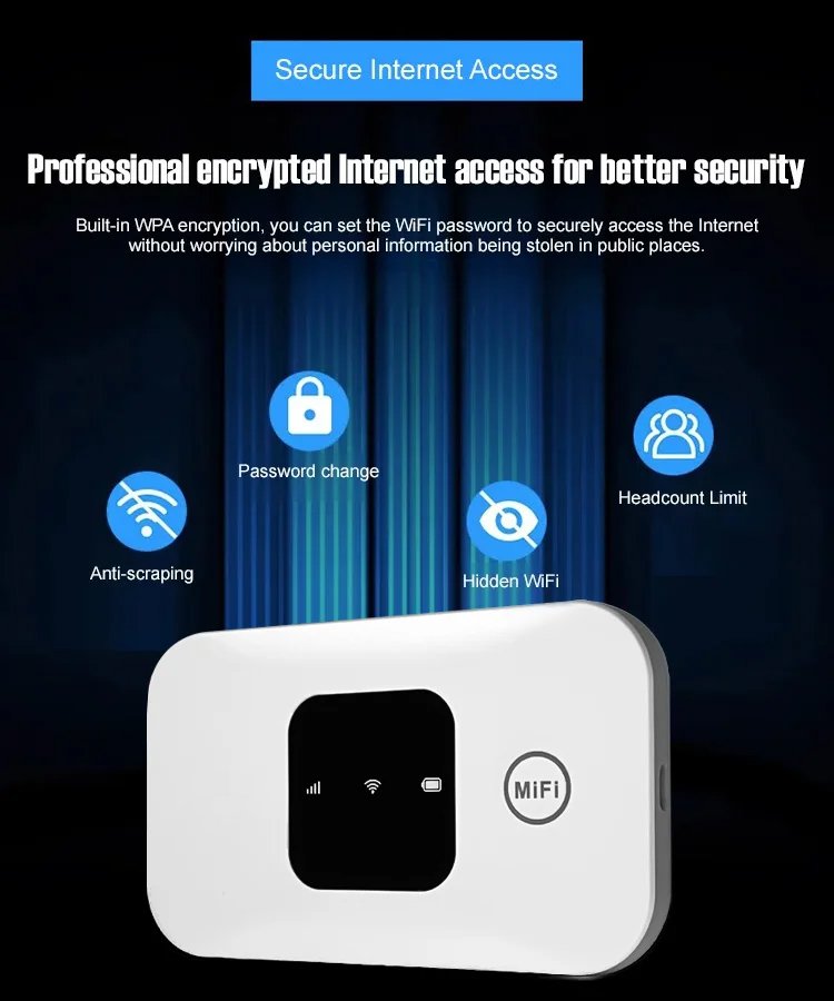 【Lifetime Free】Your Pocket 5G WiFi Router, Strong signal, fast network speed
