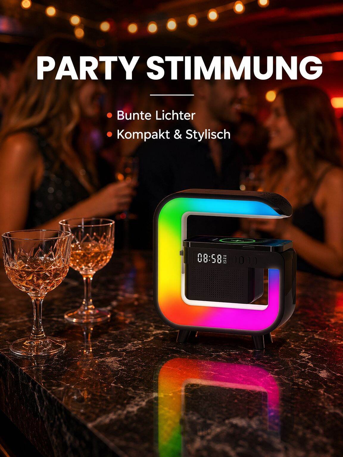 Bluetooth Lautsprecher mit Stimmungslicht