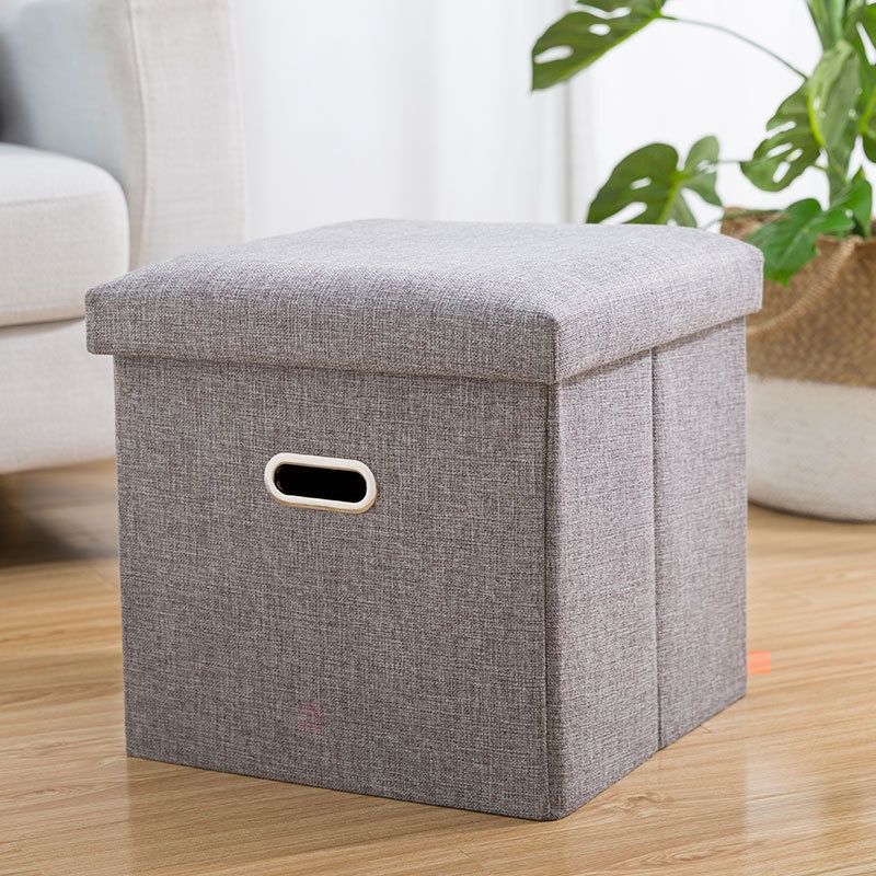 Fabric Foldable Shoe Changing Chair Storage Sofa Dustproof Home