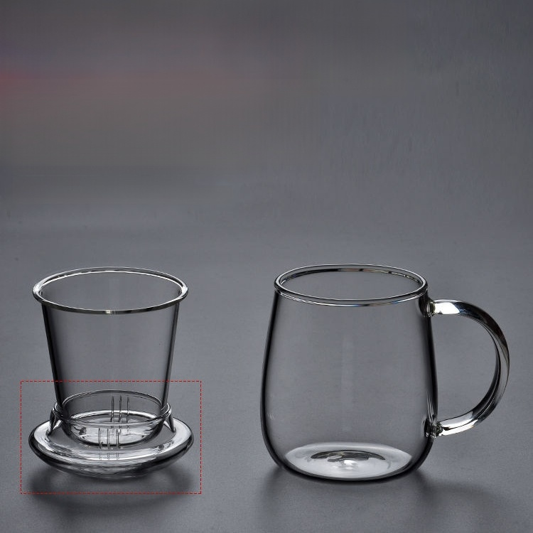 雙層高硼矽玻璃過濾茶杯