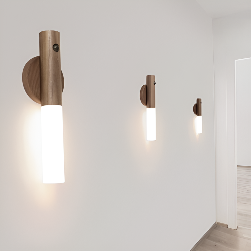 木質感應無線小夜燈