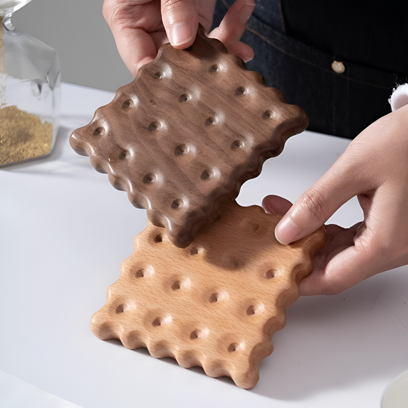 Creative Solid Wood Mug Coasters Anti-scalding Insulation Table Mat