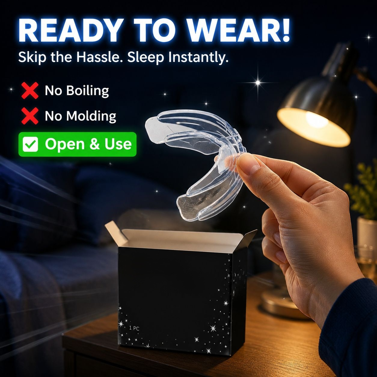 Anti-Snoring Sleep Aid Mouthguard for Nighttime Use