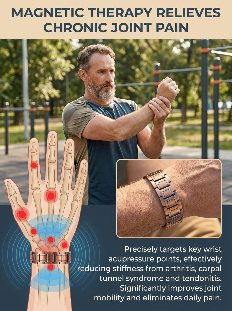 Bronze Shield Magnetic Clasp Bracelet