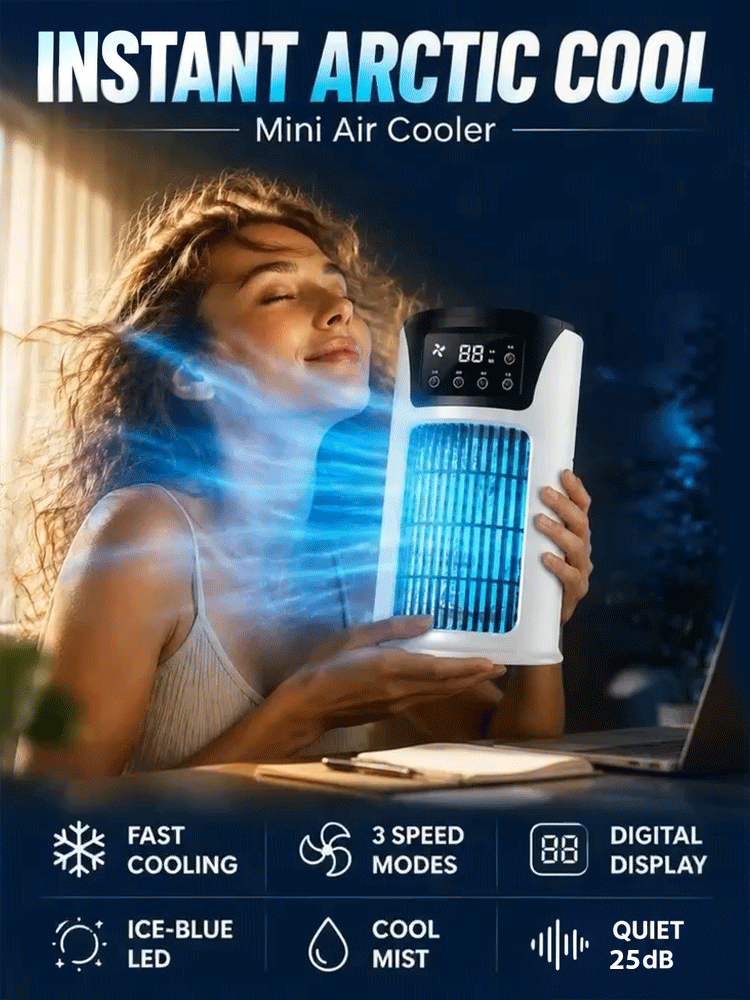New Desktop Silent Cooling Fan with Night Light