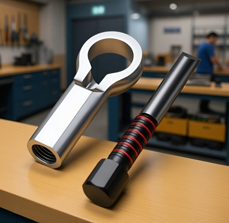 استخدام قاطع الصواميل اليدوي في ورشة العمل