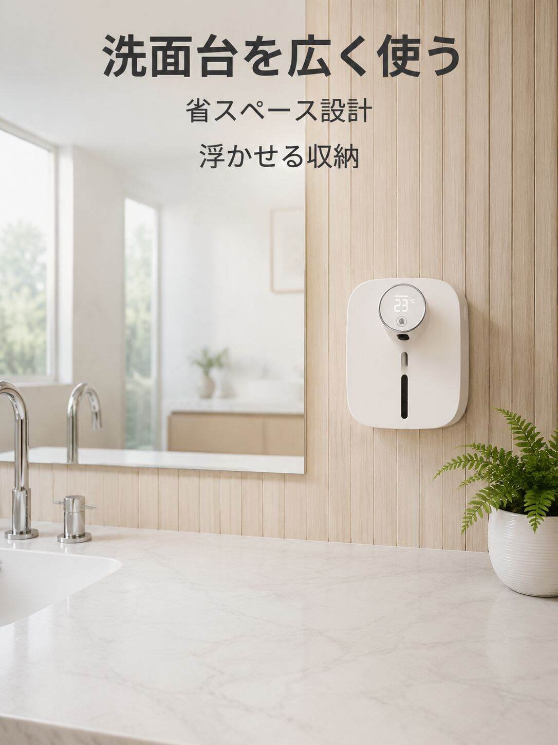 スマートセンサー壁掛け泡ハンドソープディスペンサー