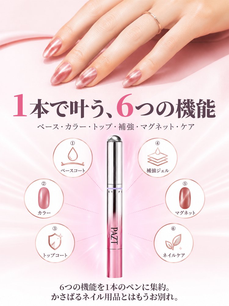 1本6役マグネットネイルペン - detail 9