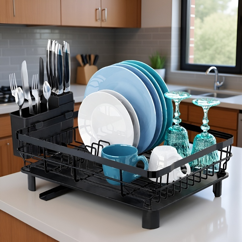 Küchengeschirrablage mit großem Fassungsvermögen