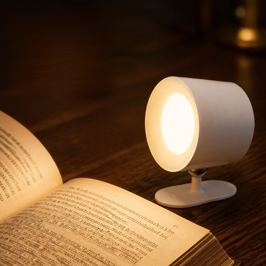 Rechargeable Wireless Drill-Free Magnetic Bedside Reading Light